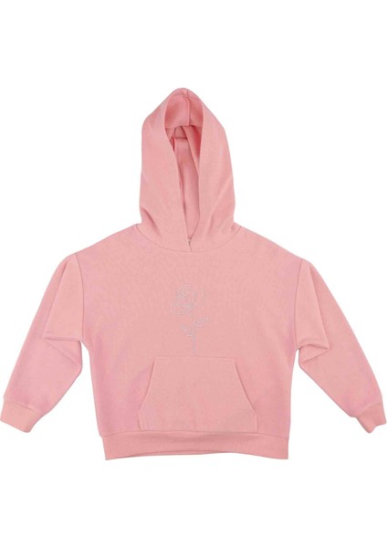 Kız Çocuk Kapüşonlu Kanguru Cepli Sweatshırt indirimleri