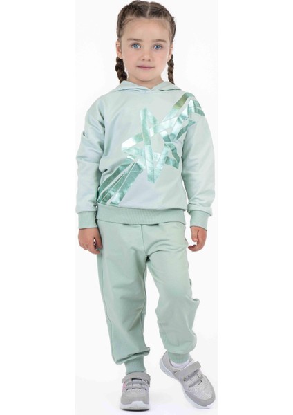 Kız Çocuk Hologram Baskılı Sweatshırt