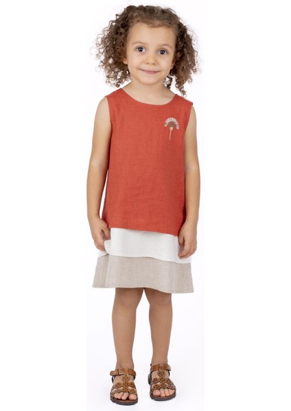 Kız Çocuk İşlemeli Elbise BB23YK12157