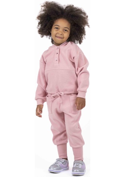 Kız Çocuk Önü Düğmeli Sweatshırt BB22KK12069 fırsatları