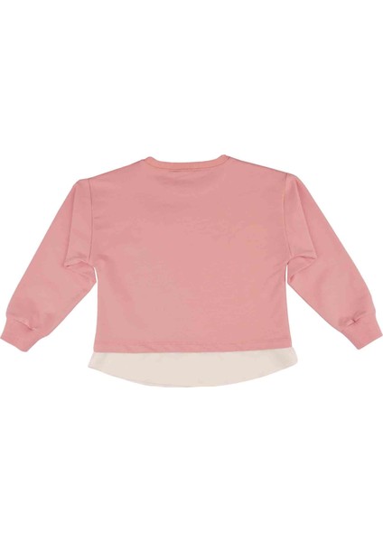 Kız Çocuk Baskılı Sweatshırt BB22KK12016 modelleri
