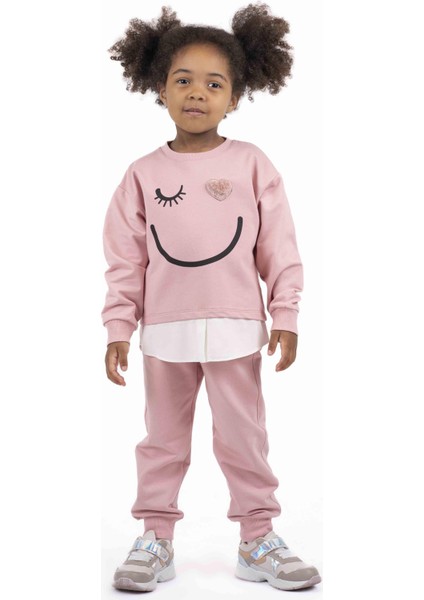 Best Kids Kız Çocuk Baskılı Sweatshırt BB22KK12016