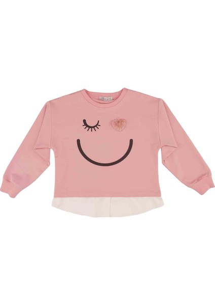 Best Kids Kız Çocuk Baskılı Sweatshırt BB22KK12016