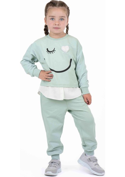 Best Kids Kız Çocuk Baskılı Sweatshırt BB22KK12016