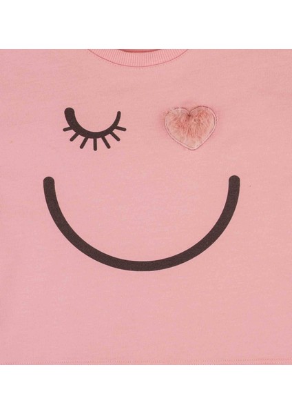 Kız Çocuk Baskılı Sweatshırt BB22KK12016 fırsatları