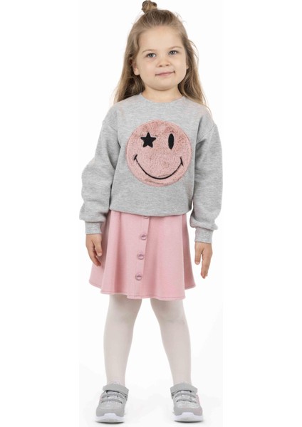 Kız Çocuk Baskılı Sweatshırt BB22KK12018 fırsatları