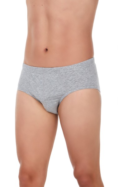 Erkek Gri 6'lı Paket Süprem Slip