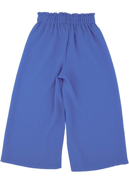 Kız Çocuk Beli Lastikli Bol Paçalı Pantolon modelleri