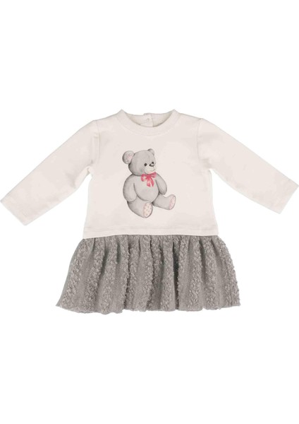 Kız Bebek Dokulu Elbise BB22KK10023
