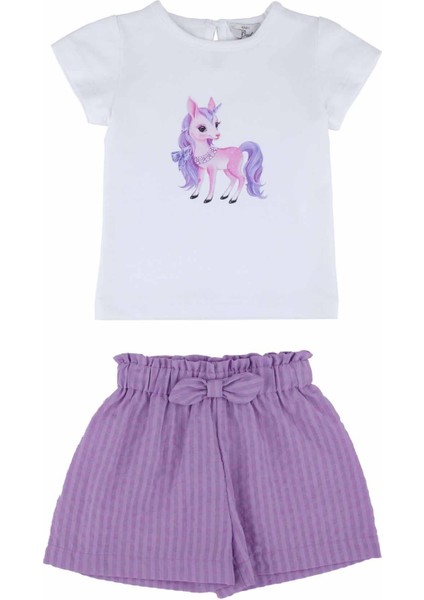 Kız Bebek Şortlu Takım BB23YK10040 indirimleri