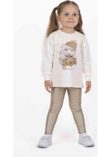 Kız Çocuk Baskılı Sweatshırt BB22KK12059