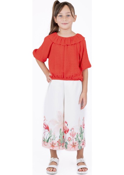 Kız Çocuk Yaka Fırfırlı Bluz BK23YK14183 fırsatları