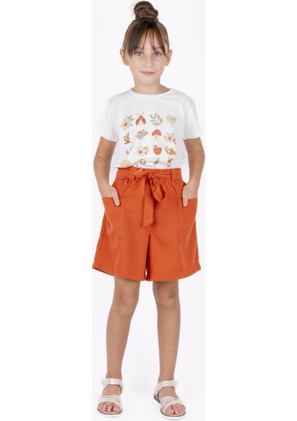 Kız Çocuk Yama Cepli Şort BK23YK14212