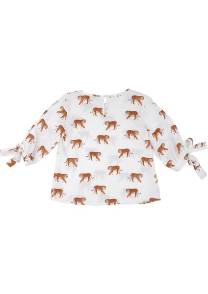 Kız Çocuk Kolu Yırtmaçlı Bluz modelleri