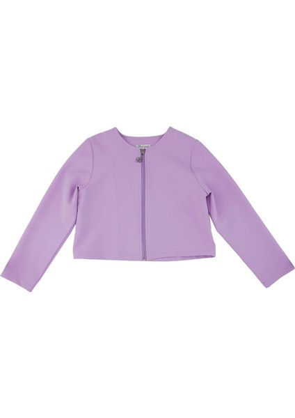 Kız Çocuk Fermuarlı Crop Ceket BK23YK14256 modelleri