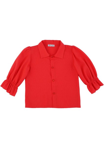 Kız Çocuk Kolu Lastikli Gömlek fiyatları