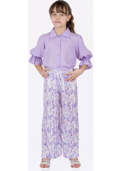 Kız Çocuk Kolu Lastikli Gömlek fırsatları