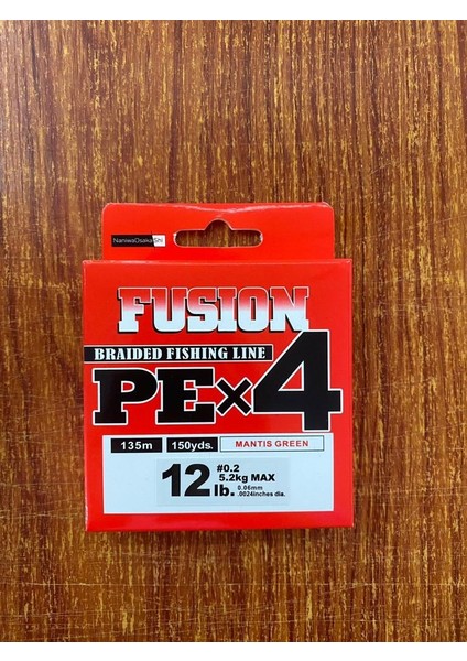 Fusion Pe X4 Mantıs Green 135MT Ip Misina (Su Geçirmez)