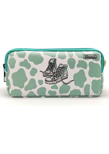 Kalem Kutusu Inek Kalemkutu Vegan Deri Iki Bölmeli Kalemlik - Yeşil modelleri