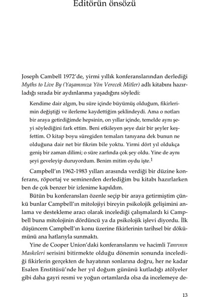 Saf Mutluluk - Joseph Campbell