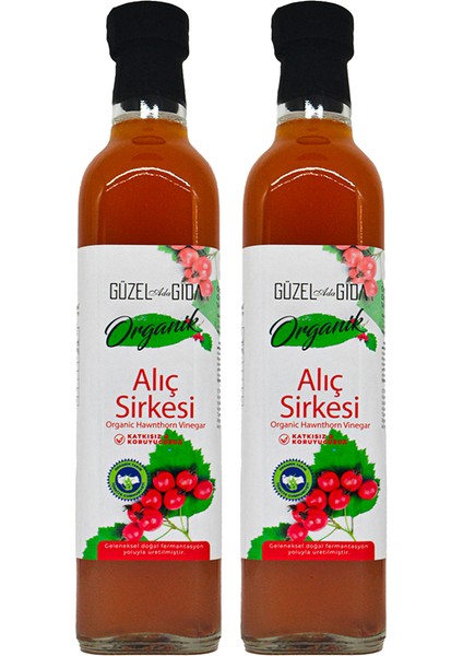 Organik Alıç Sirkesi 2X500 ml