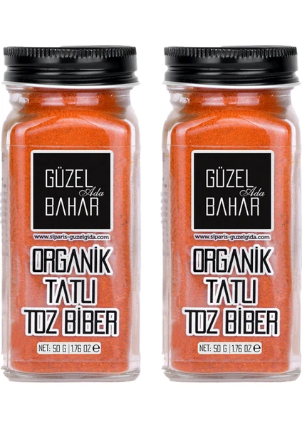 Güzel Ada Bahar Organik Tatlı Toz Biber 2 x 50 gr