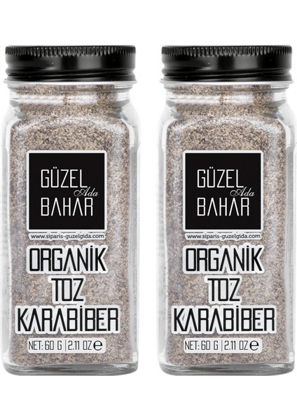 Organik Toz Karabiber 2 x 60 gr