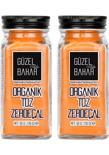 Güzel Ada Gıda Organik Toz Zerdeçal 2 x 50 gr