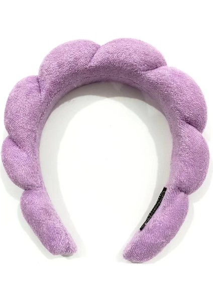 Yüksek Kafatası Üst Bulut Kafa Bandı Büküm Sünger Saç Bandı Havlu Kumaş Büküm Baş Tokası (Yurt Dışından)