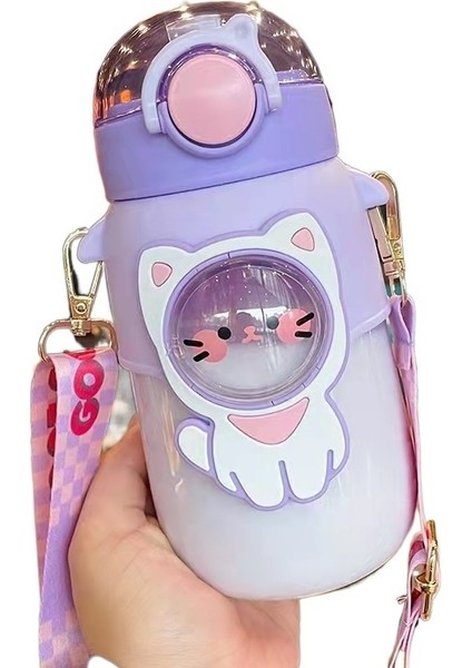 700 ml Taze ve Sevimli Tavşan Net Kırmızı Hasır Plastik Bardak Su Bardağı Kız Kalp Öğrenci Çocuk Kullanışlı Bardak (Yurt Dışından)