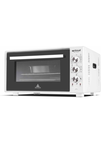 8020 Beyaz 50LT Köşeli Fırın