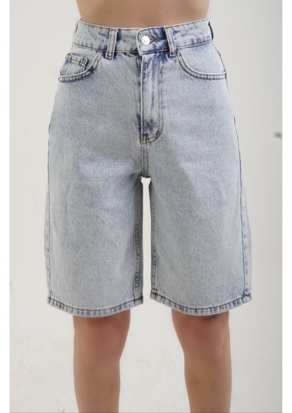 Mavi Denim Bermuda Şort