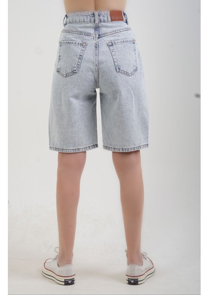 Mavi Denim Bermuda Şort