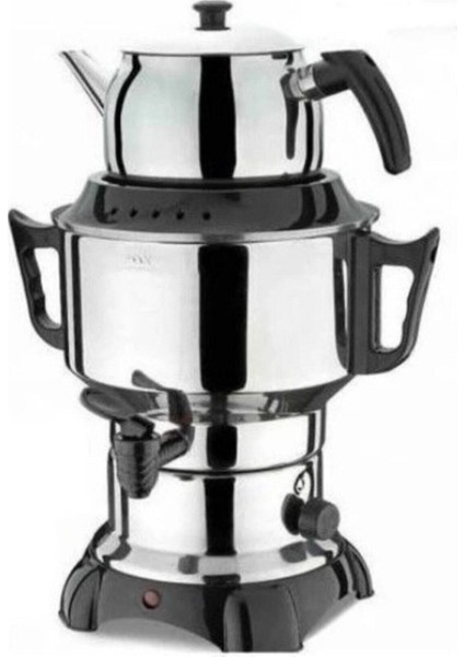 Termostatlı 7,5 Lt Paslanmaz Çelik Semaver Çay Makinesi Süper Sade Çaycı fiyatları