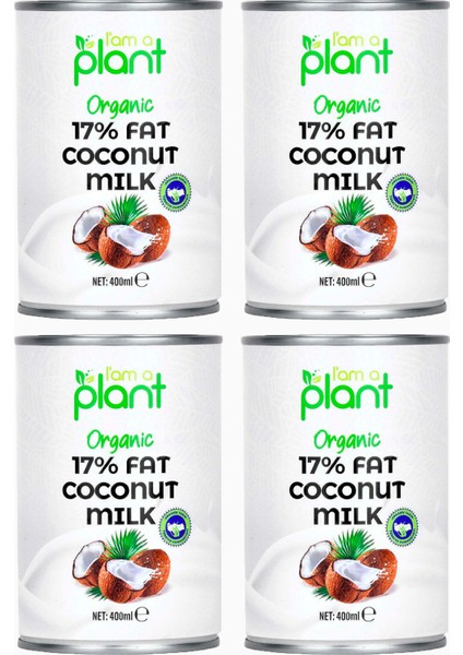 Organik Hindistan Cevizi Sütü 4x400 Ml