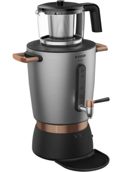 Se 9036 I Semaver Cam Demlik Çay Makinesi