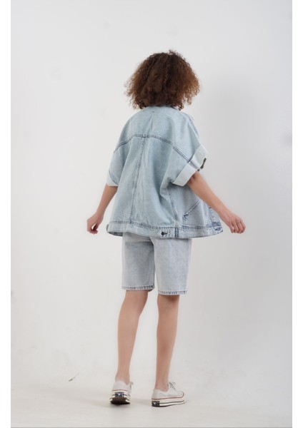 Mavi Cep Detaylı Denim Yelek fırsatları