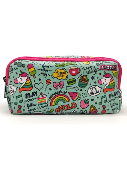 Kalem Kutusu Unicorn Kalemkutu Vegan Deri Iki Bölmeli Kalemlik modelleri