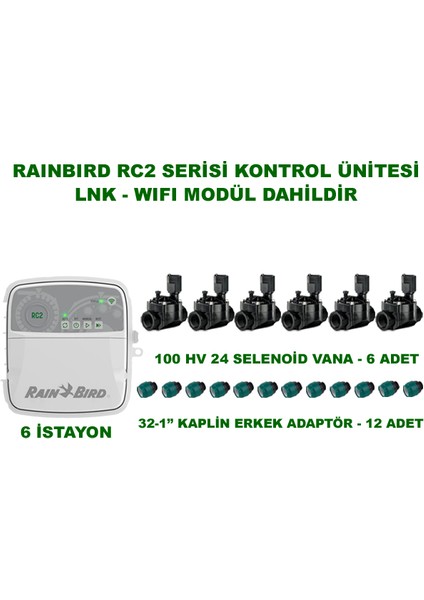 Rc2-6 Istasyon İç Mekan Kontrol Ünitesi 100 Hv Selenoid Vanalı Set