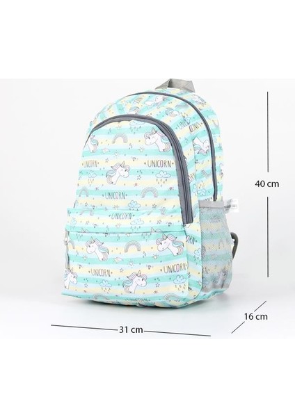 Üçlü Okul Çanta Seti PLCAN2079 322 Unicorn Yeşil fiyatları