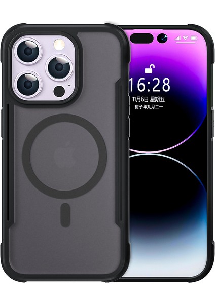 iPhone 14 Için Darbeye Dayanıklı Telefon Kılıfı - Siyah (Yurt Dışından)