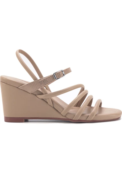 Nine West Aprıl  3fx Krem Kadın Comfort Sandalet