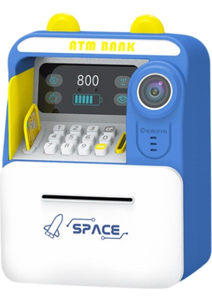 Elektronik Piggy Bank Atm Parola Para Kutusu Mavi (Yurt Dışından)