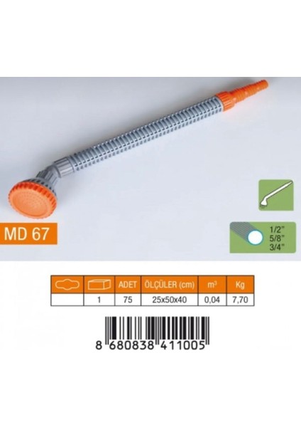 Md-67 Uzun El Süzeği Dirsekli