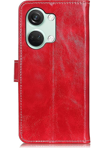 Gzplz-Oneplus Nord 3 / Ace 2V Için Crazy Horse Pu Kılıf (Yurt Dışından)