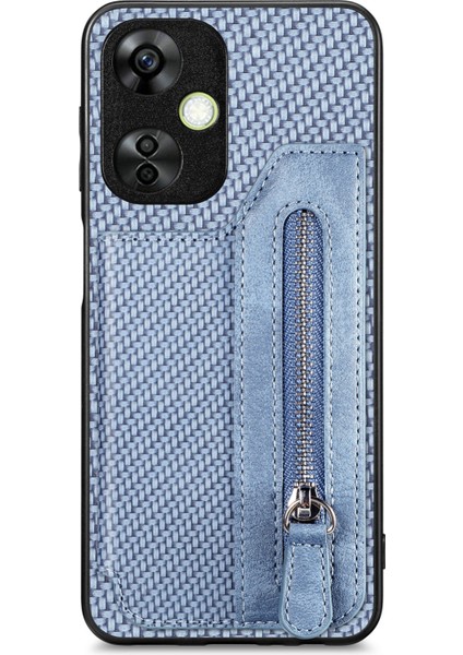 Gzplz-Oneplus Nord Ce 3 Lite Için Karbon Fiber Cüzdan Telefon Kılıfı (Yurt Dışından)