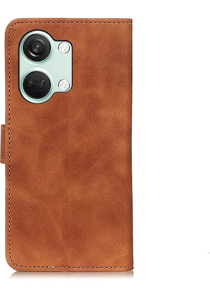 Gzplz-Oneplus Nord 3 / Ace 2V Için Retro Dokulu Pu Kılıf (Yurt Dışından)