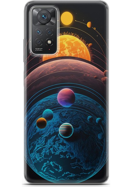 Xiaomi Redmi Note 11 Pro Uyumlu Kılıf Hd Baskılı Kılıf - Güneş Sistemi