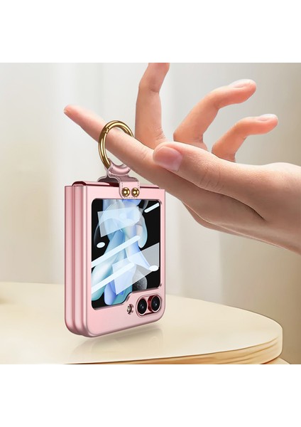 Hongshou-Samsung Galaxy Z Flip5 Için Yüzüklü Gkk Ultra Ince Pc Kılıfı (Yurt Dışından) modelleri