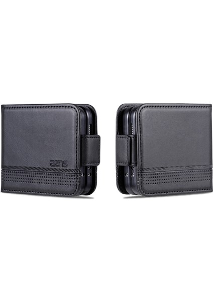 Hongshou-Samsung Galaxy Z Flip5 5g Için Azns Buzağı Dokulu Kılıf (Yurt Dışından)